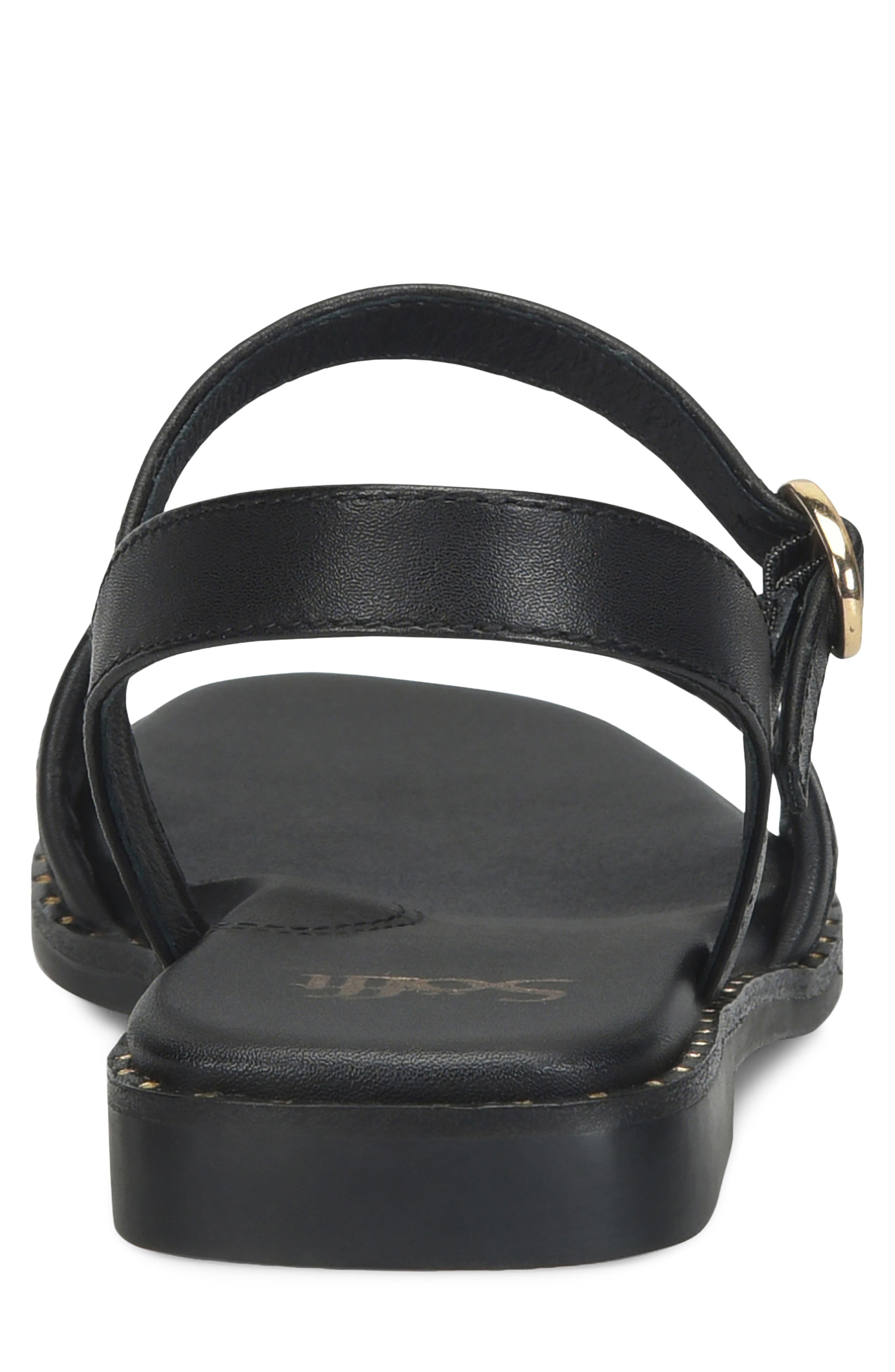 Söfft Elrose Ankle Strap Sandal, Alternate, color, True Black