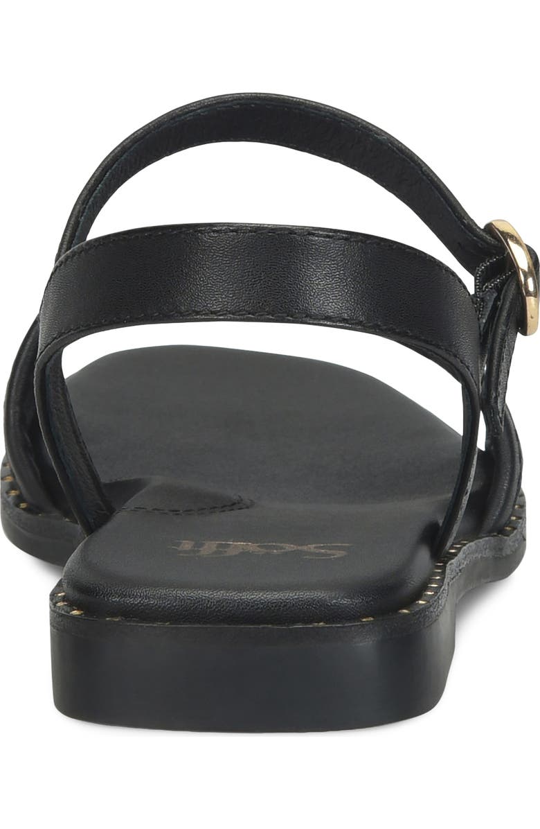 Söfft Elrose Ankle Strap Sandal, Alternate, color, True Black