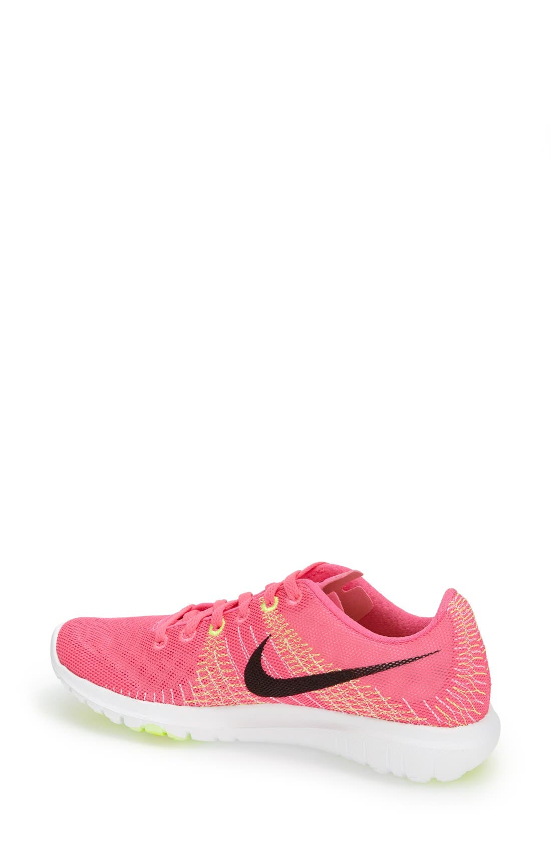 'Flex Fury' Running Shoe, Alternate, color, PINK/ LIME/ BLACK