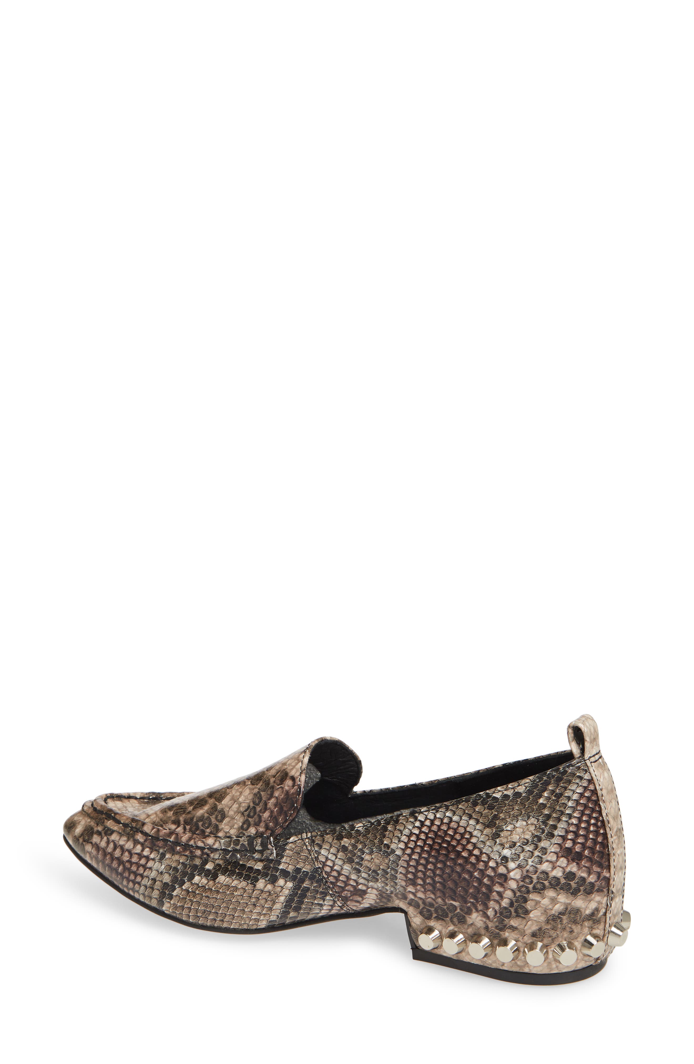 Barnett Studded Loafer, Alternate, color, TAUPE MULTI SNAKE SILVER