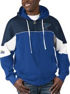 STARTER Men's Starter  Blue/Navy St. Louis Blues Power Forward Full-Zip Hoodie