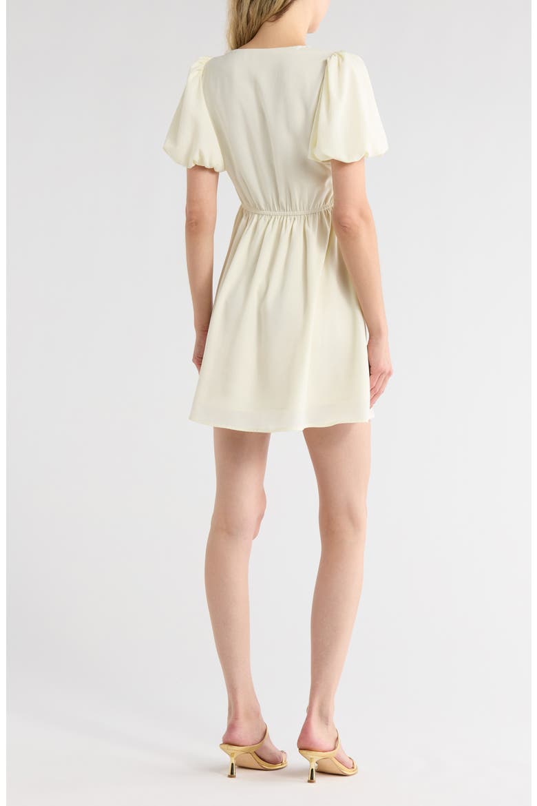 Puff Sleeve Dress, Alternate, color, IVORY
