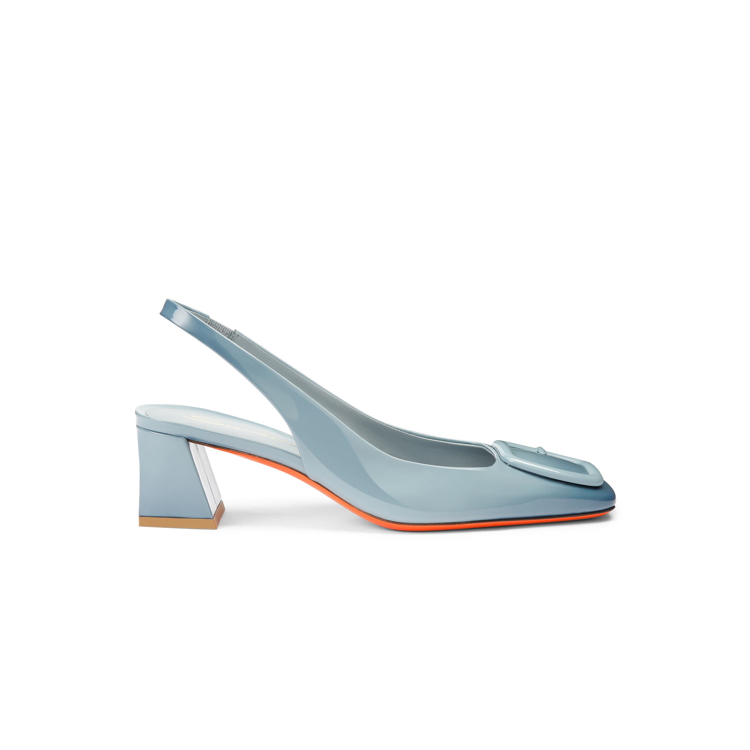 Women's mid-heel slingback, Alternate, color, Blue