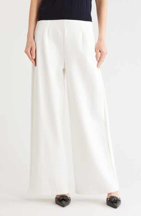 French Connection High Waist Wide Leg Ponte Pants