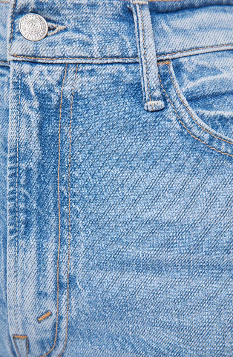 MOTHER The Hustler Frayed High Waist Ankle Bootcut Jeans, Alternate, color, Sow Surreal