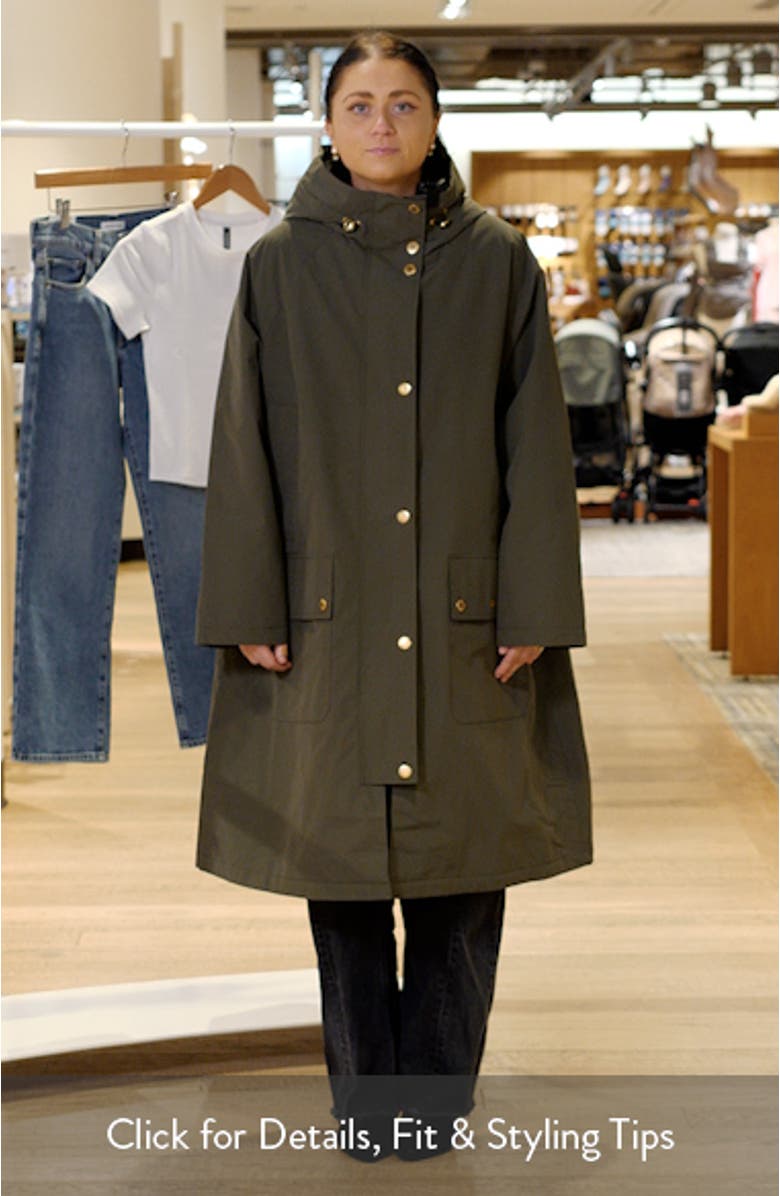 Catalina Hooded Water Resistant Coat, sales video thumbnail