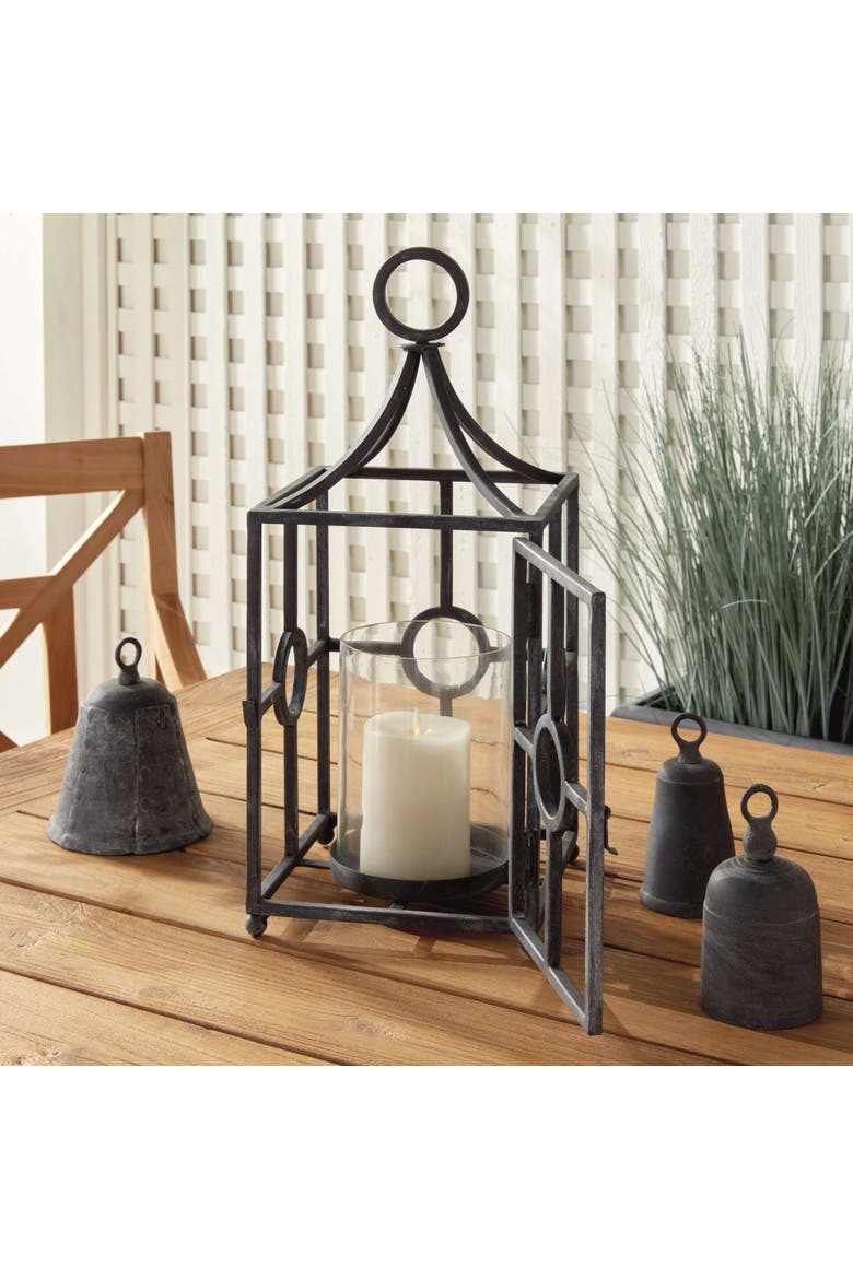 Terrazza Outdoor Candleholder, Alternate, color, Black