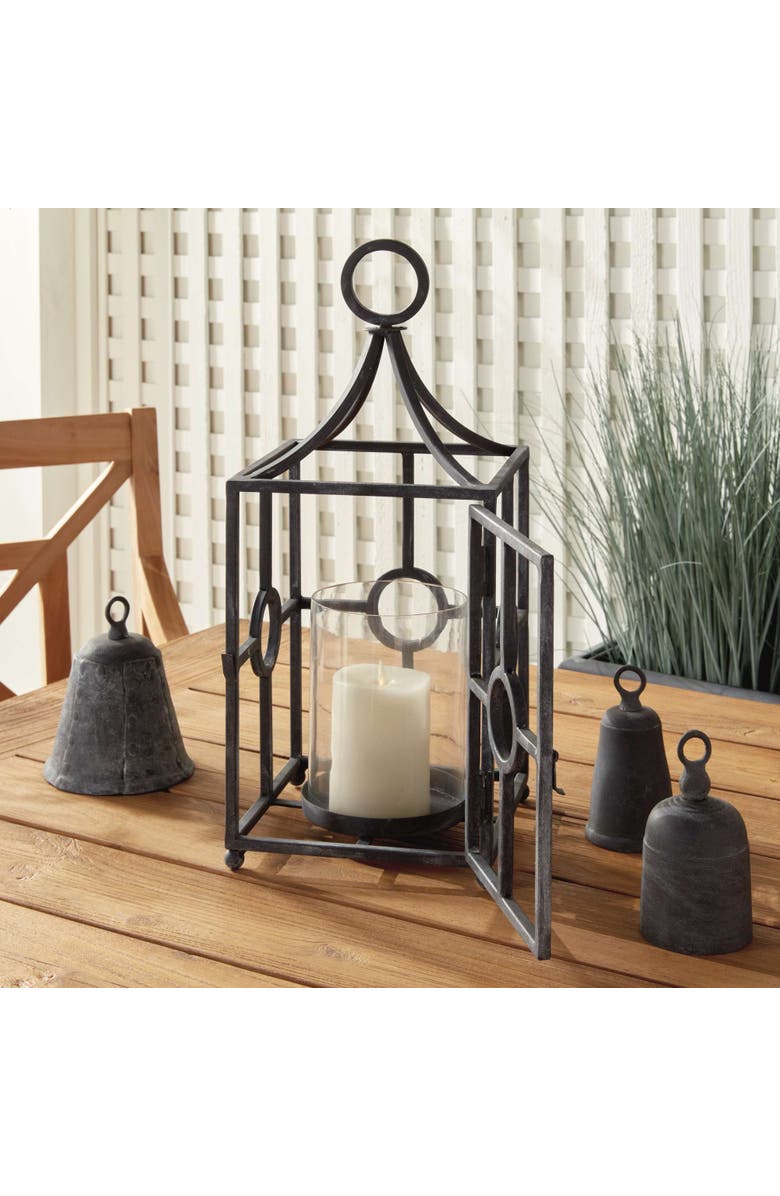 Napa Home & Garden Terrazza Outdoor Candleholder, Alternate, color, Black