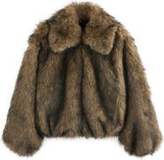 NEXT Chunky Faux Fur Zip-Up Jacket