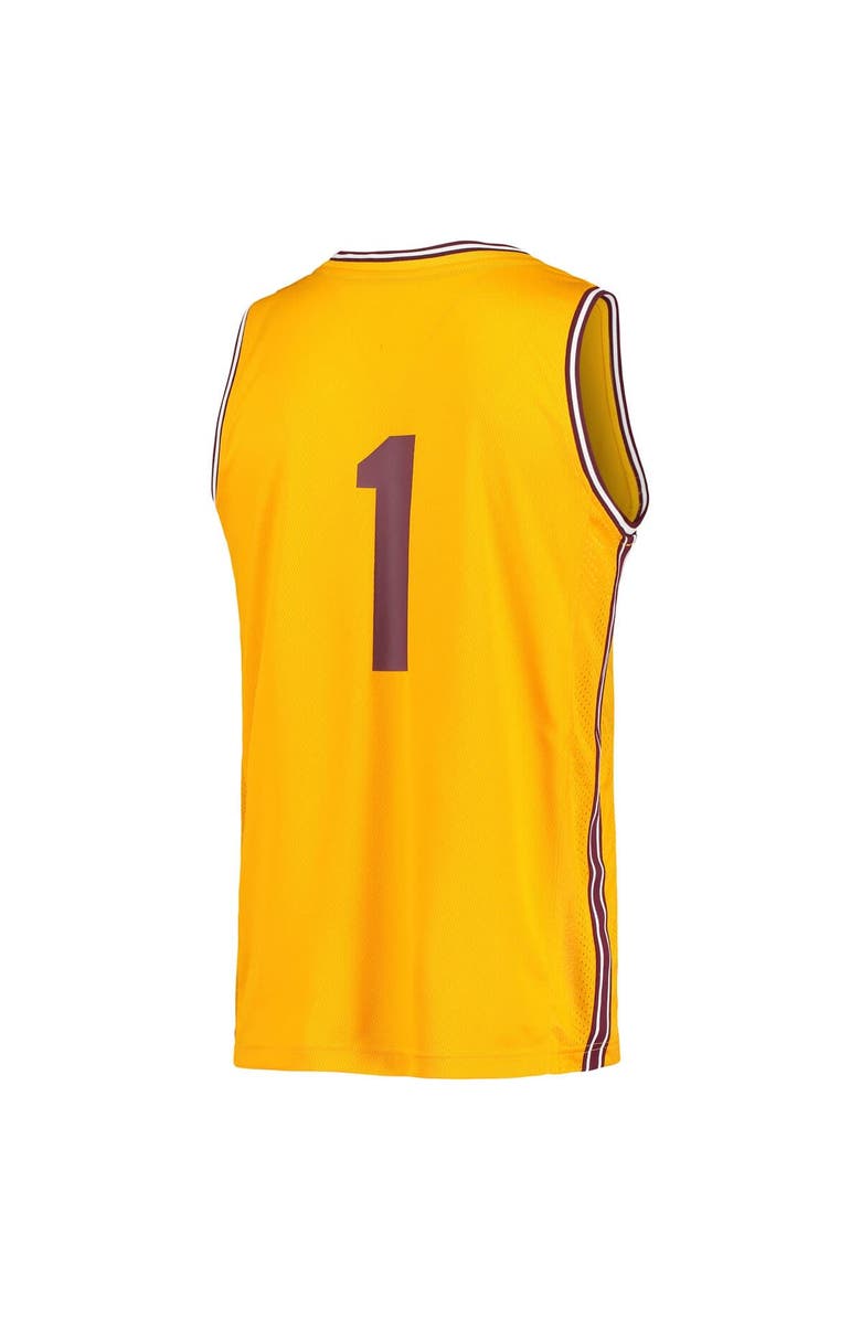 adidas Men's adidas #1 Gold Arizona State Sun Devils Reverse Retro Jersey, Alternate, color, Gold
