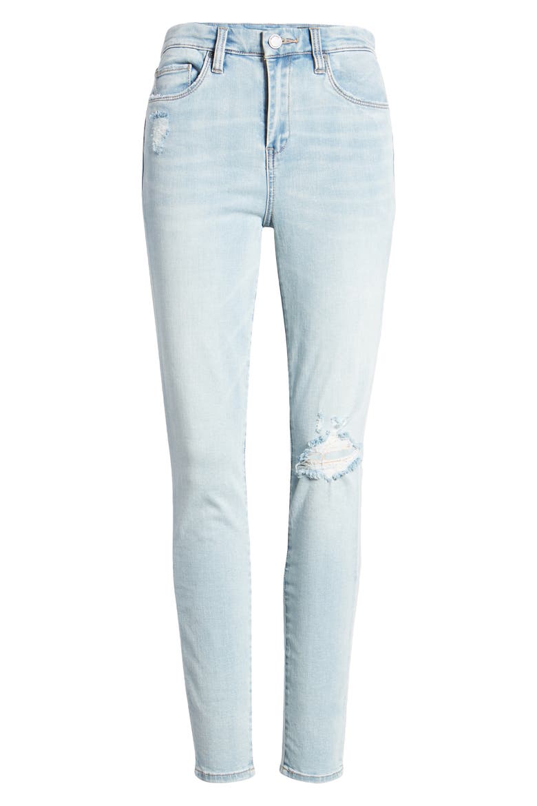 The Great Jones High Waist Ripped Jeans, Alternate, color, DAYBREAK
