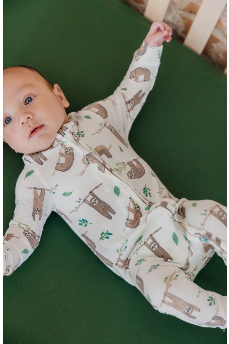 Noah Zip-Up Footie Pajamas, Alternate, color, NOAH