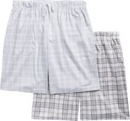GEOFFREY BEENE 2-Pack Assorted Plaid Pajama Shorts
