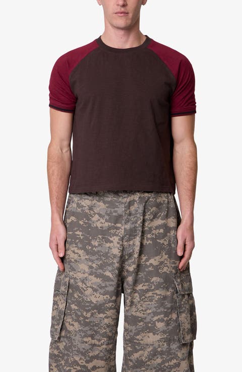 Vintage Raglan Cotton T-Shirt