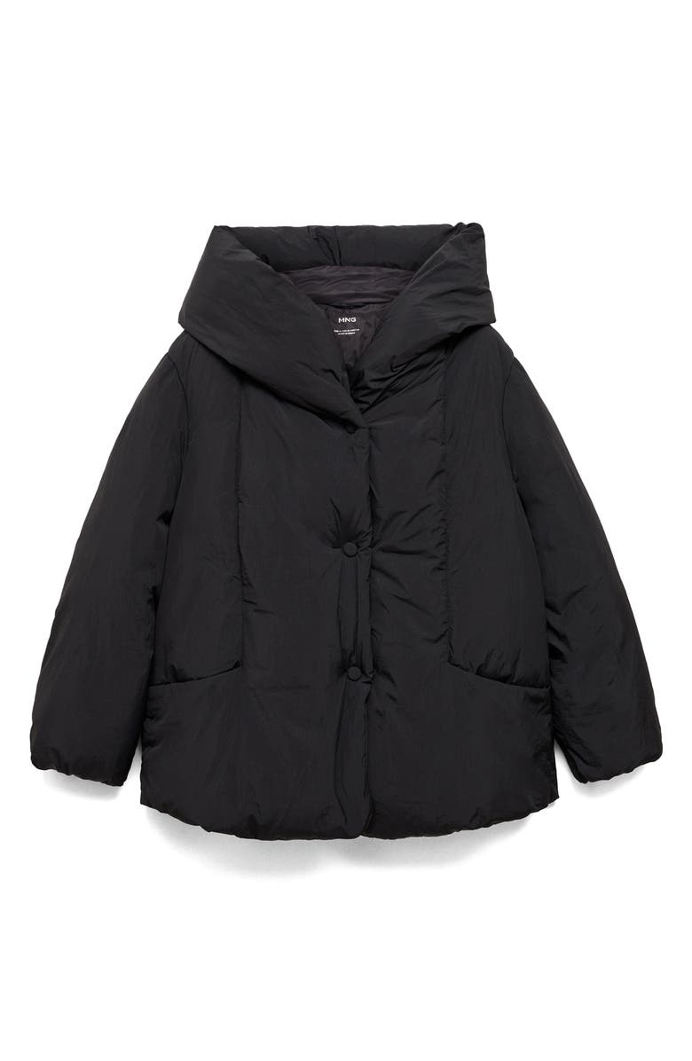 MANGO Hooded Puffer Coat, Alternate, color, 