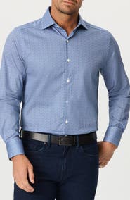 Robert Graham Tadlow Micro Cotton Button-Up Shirt