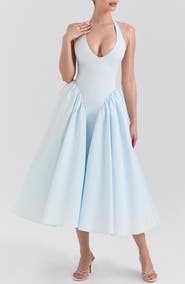 HOUSE OF CB Marilyn Halter Midi Dress