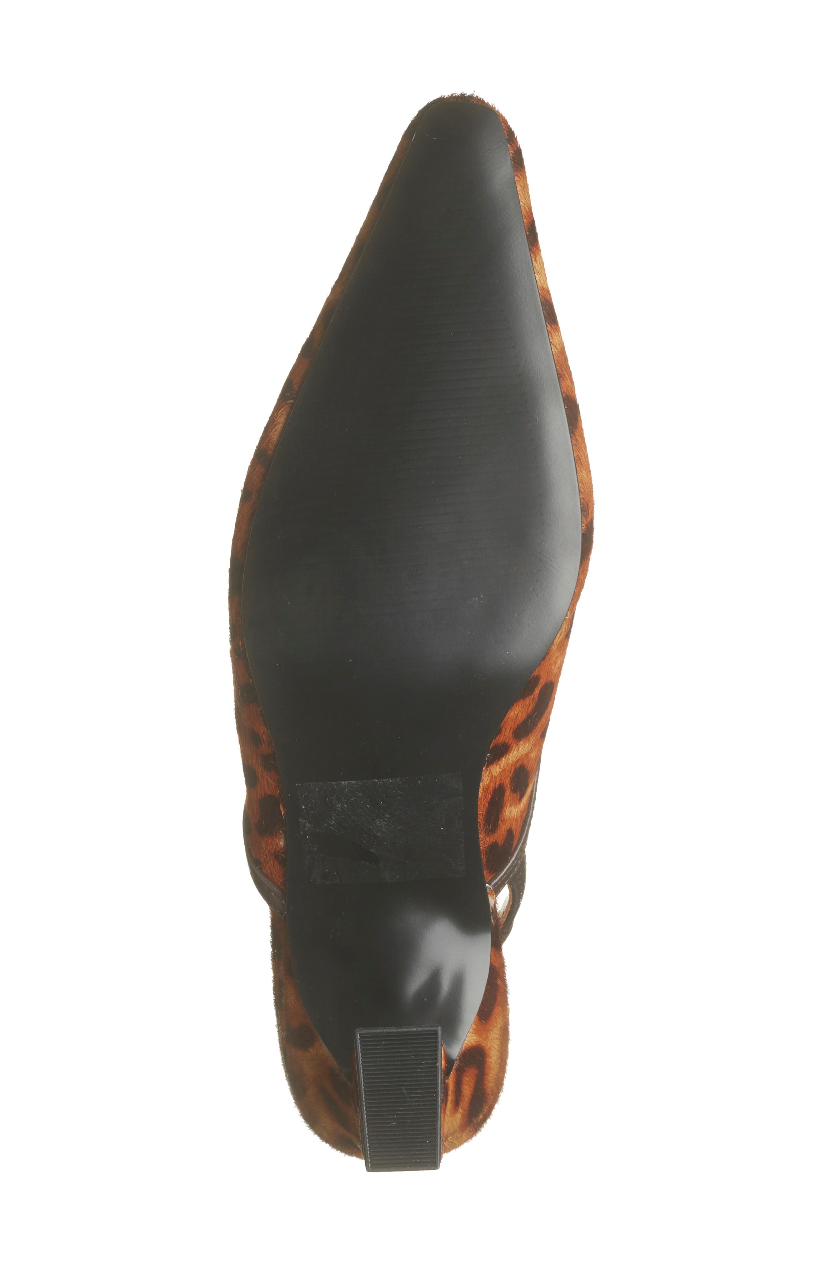 Haleigh Slingback Pump, Alternate, color, LEOPARD CALF HAIR