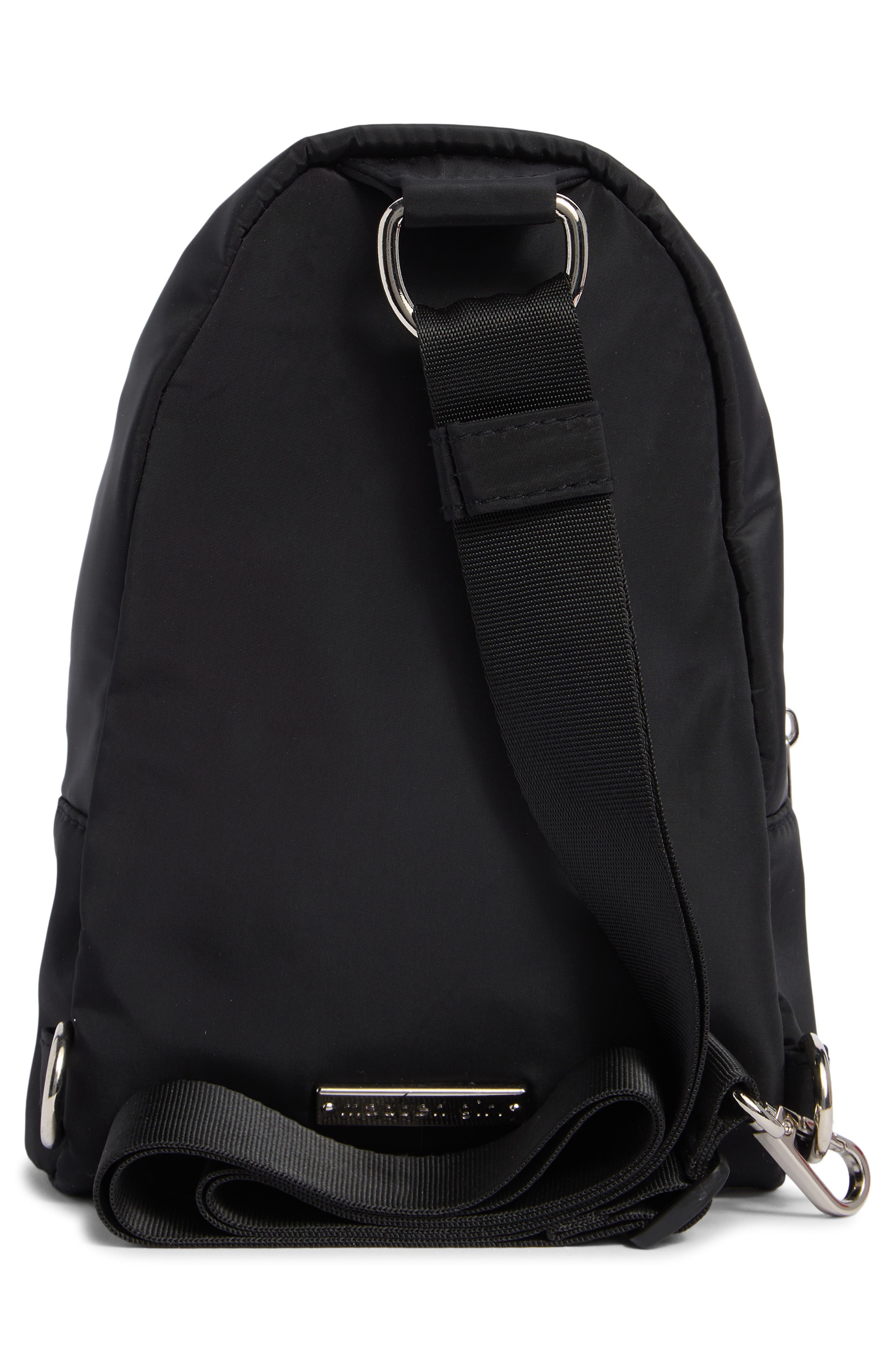 Madden Girl Recycled Polyester Sling Bag, Alternate, color, Black