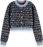 Scotch & Soda Kids' Jacquard Cardigan
