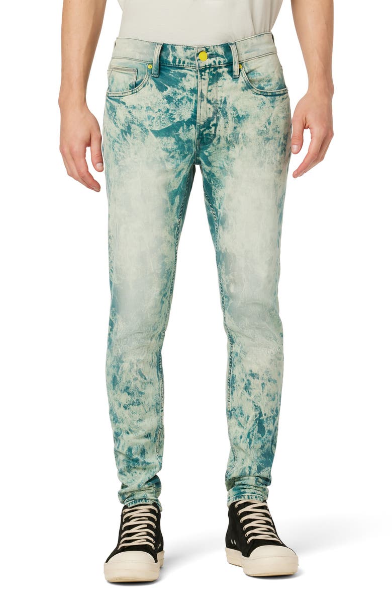 Hudson Jeans Zack Bleached Stretch Skinny Jeans, Main, color,