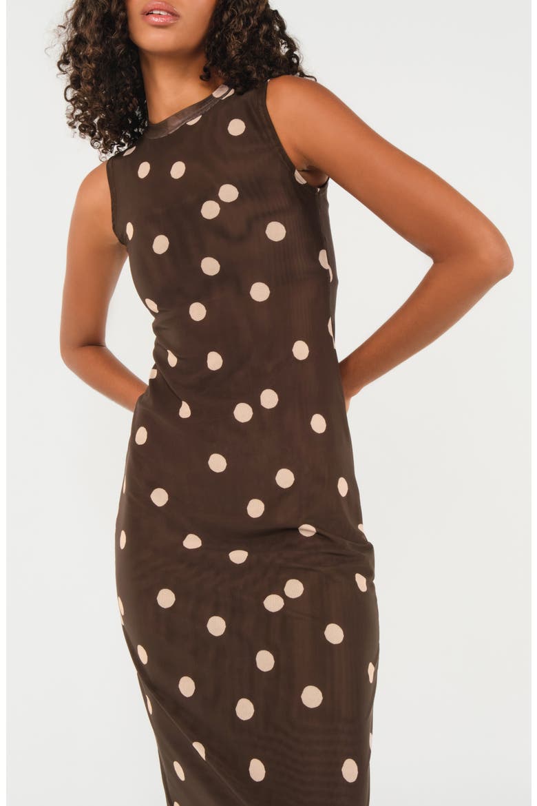 Salty Sleeveless Maxi Dress, Alternate, color, POLKA DOTS CREAM