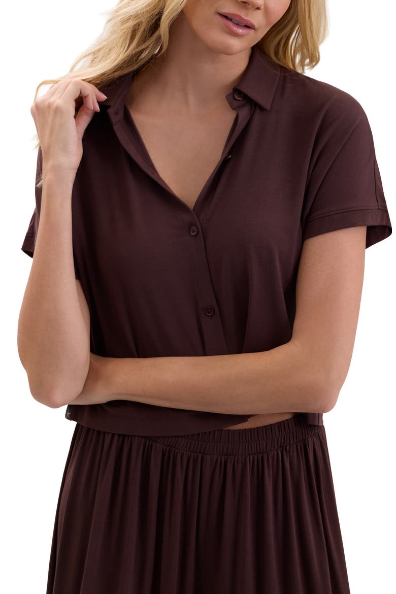 Soft Jersey Pajamas, Alternate, color, UMBER