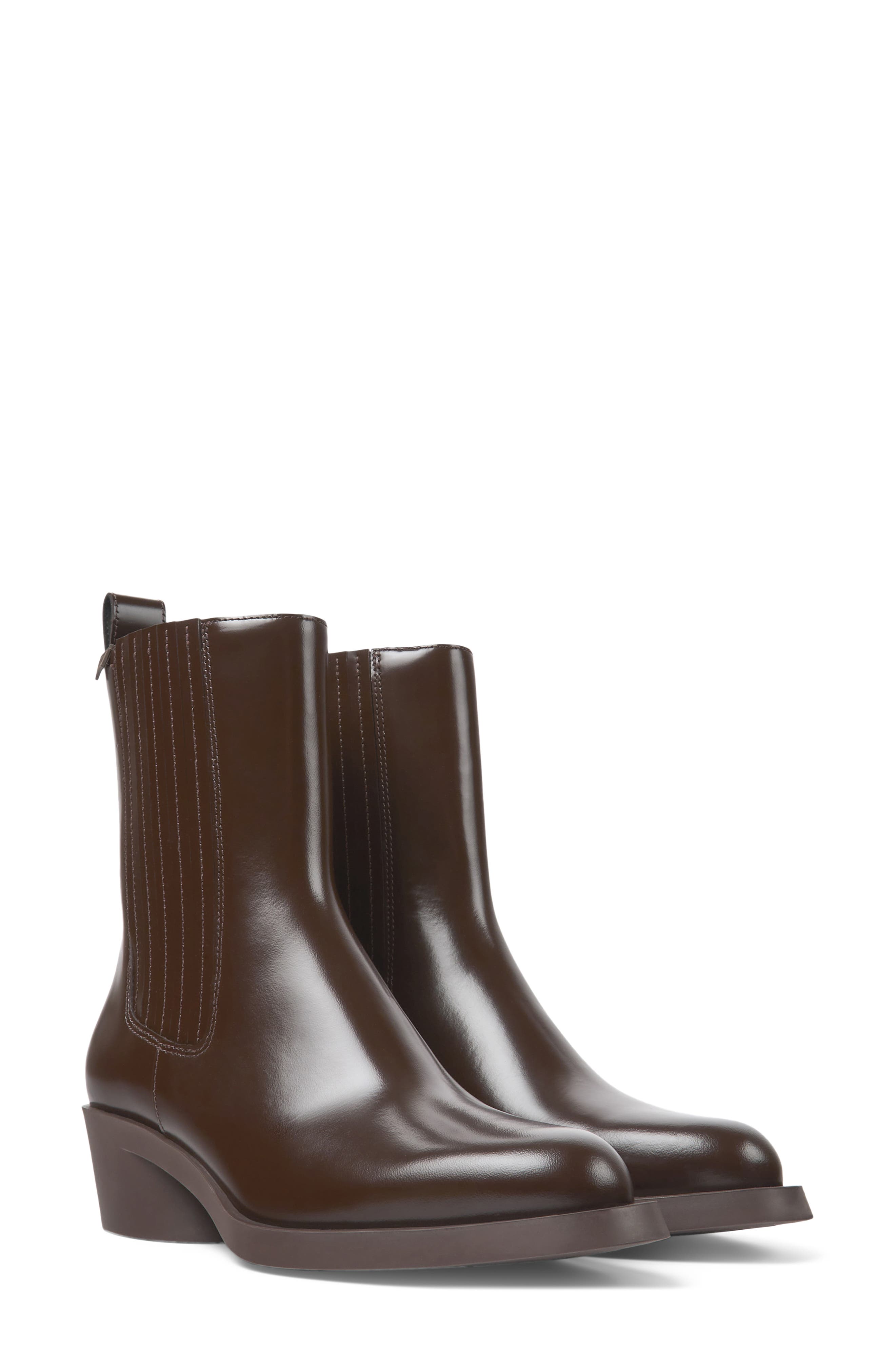 Bonnie Chelsea Boot, Main, color, DARK BROWN