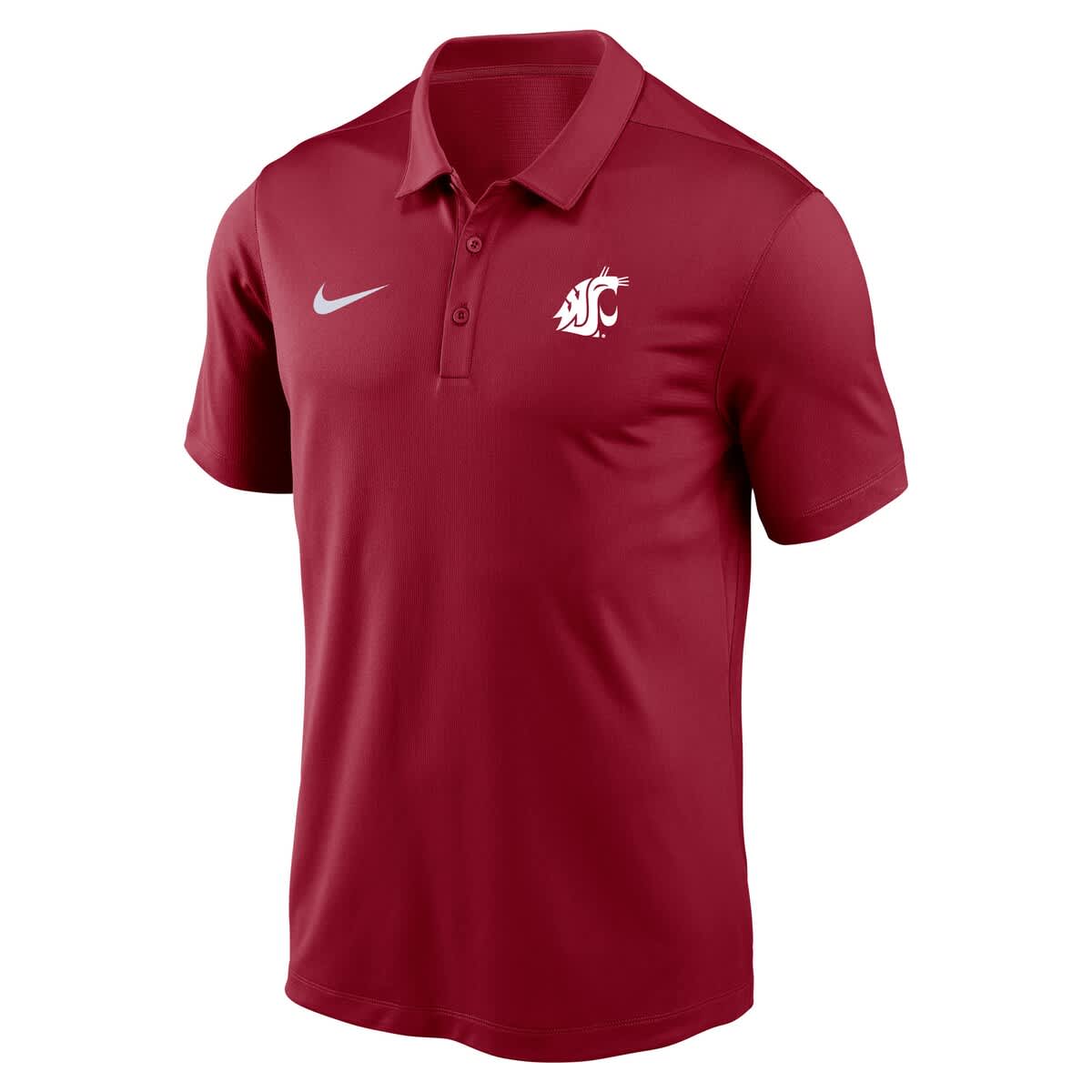Men's Nike Crimson Washington State Cougars Victory Solid Performance Polo - image 2