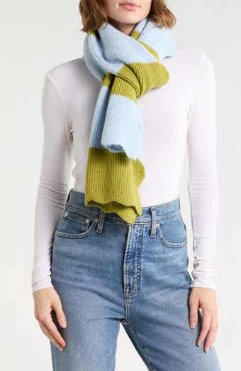 Striped Scalloped Scarf
