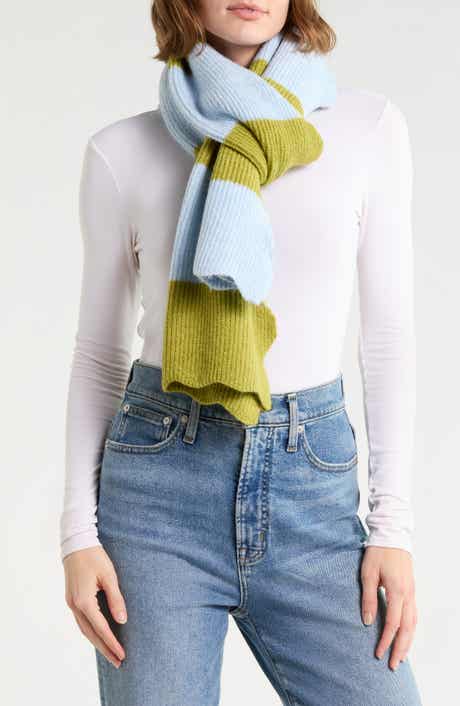 Striped Scalloped Scarf