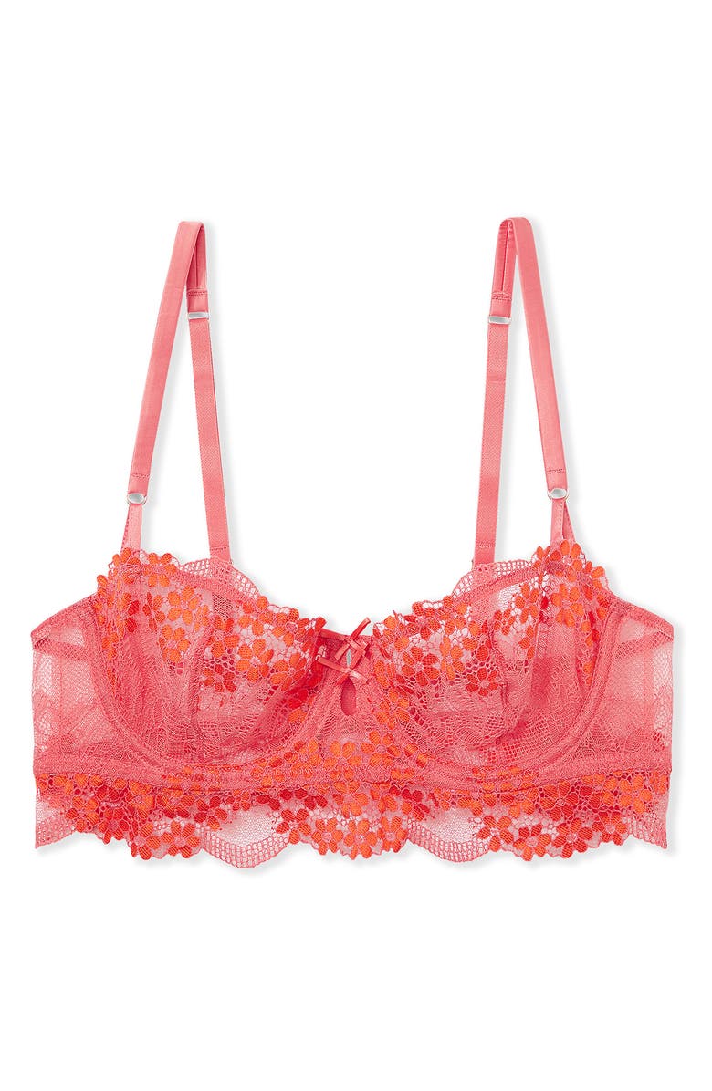 Etam Somptueuse No. 9 Underwire Balconette Bra, Alternate, color, Pink