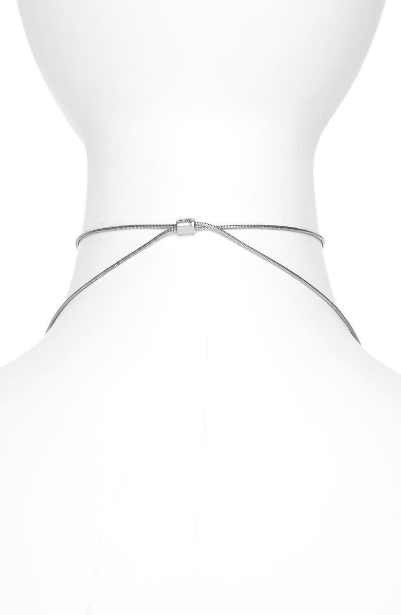 Madewell Adjustable Ring Choker Necklace, Alternate, color,