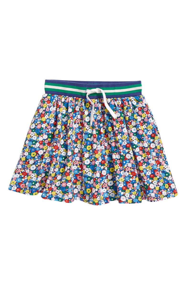 Mini Boden Print Jersey Skort, Main, color, 