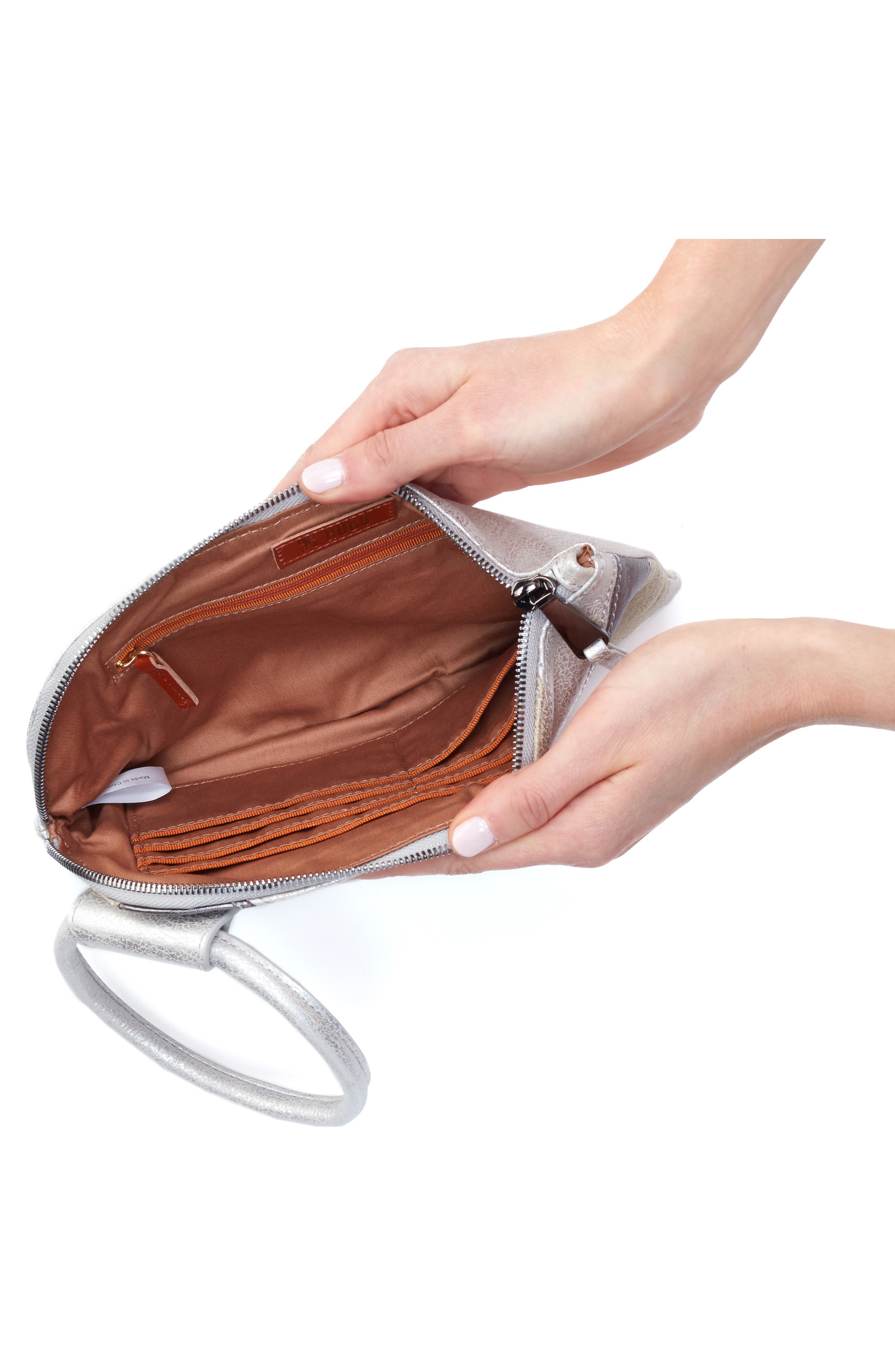 HOBO Sable Leather Clutch, Alternate, color, 