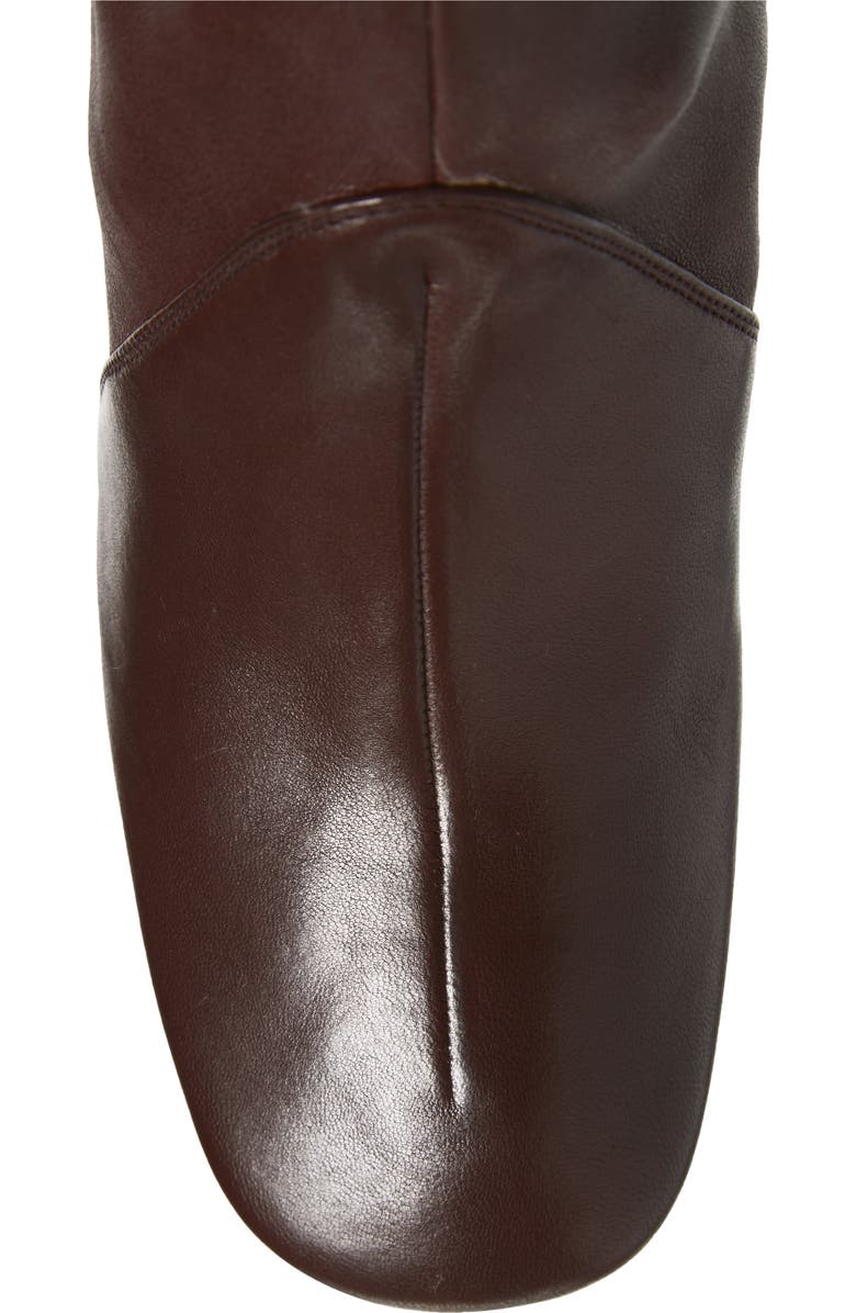 Miu Miu Buckle Strap Knee High Boot, Alternate, color, Moro