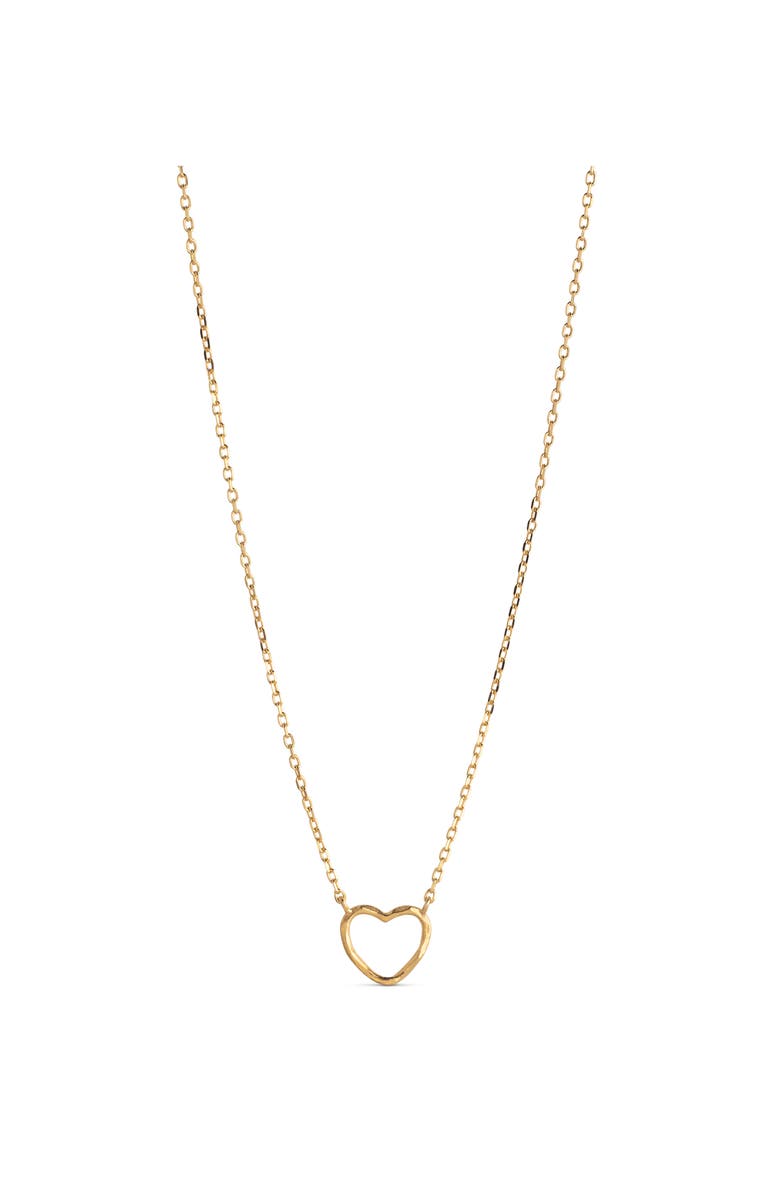 Enamel Copenhagen Organic Heart Necklace, Main, color, 925S/Gp/M