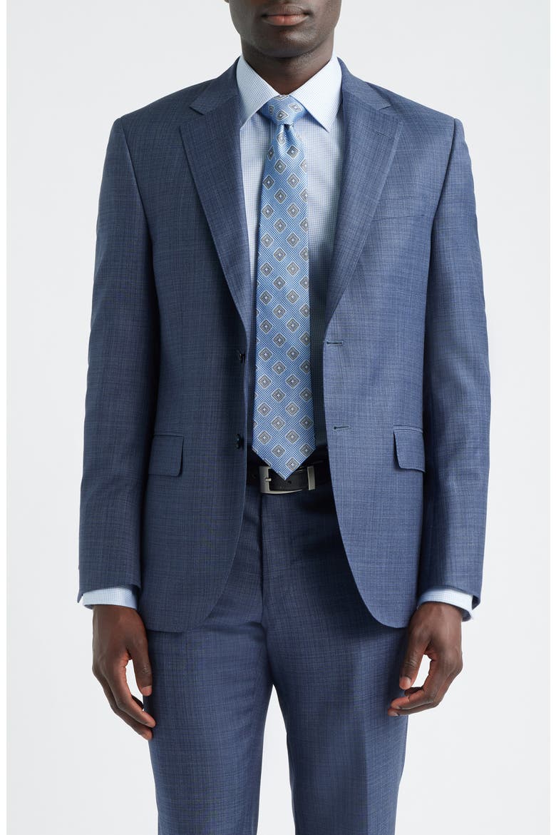Flynn Classic Fit Blue Wool Suit, Alternate, color, MEDIUM BLUE
