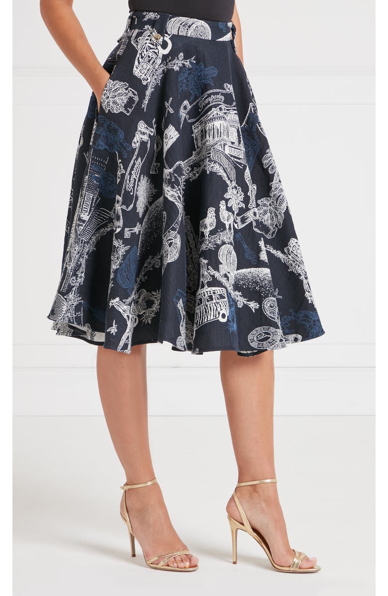 Temperly London Anniversary Skirt, Main, color, Twilight