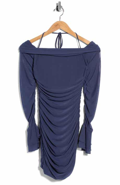 Taylon Ruched Off the Shoulder Minidress