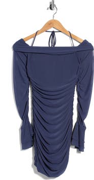 Princess Polly Taylon Ruched Off the Shoulder Minidress