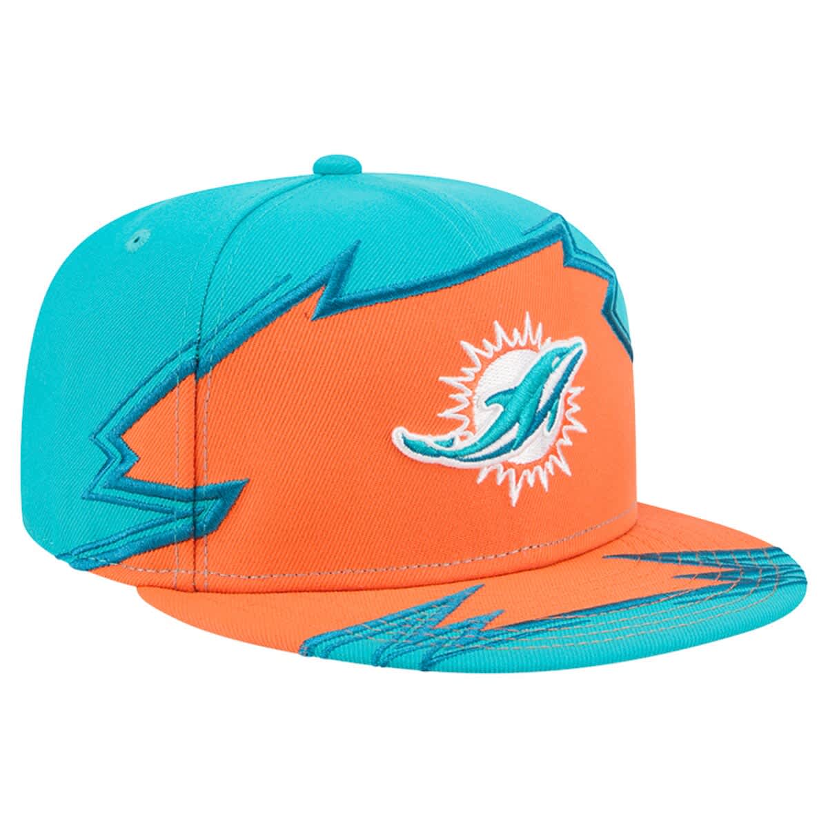 New Era Men's New Era Aqua/Orange Miami Dolphins Break 59FIFTY