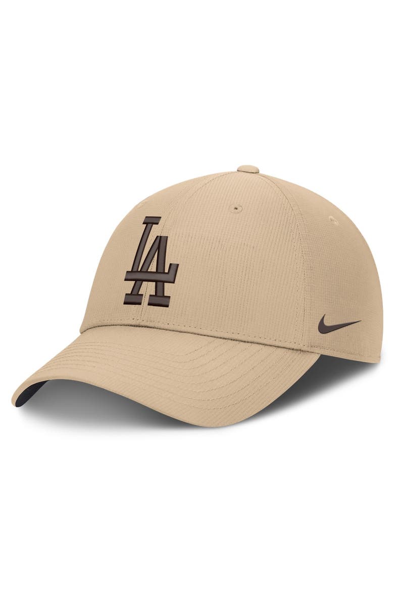 Men's Nike  Khaki Los Angeles Dodgers Desert Ripstop Club Adjustable Hat, Main, color, Khaki