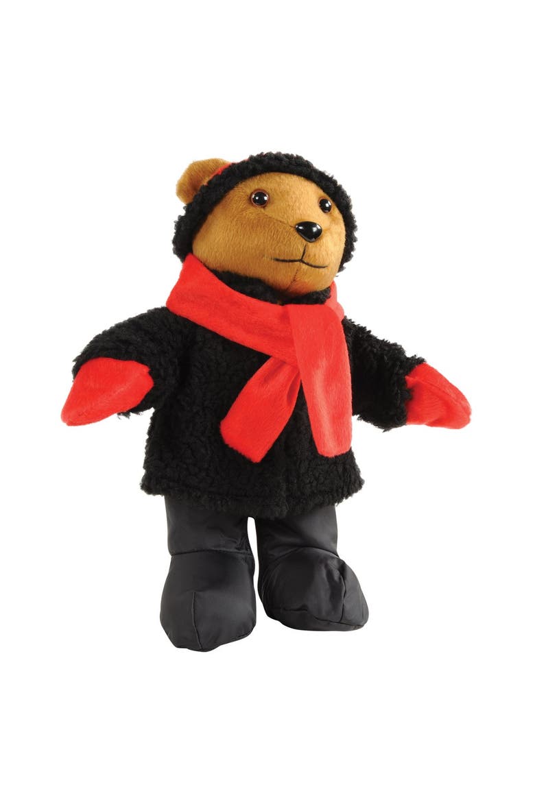 Weather Bear Set With Clothes, Alternate, color, Brown