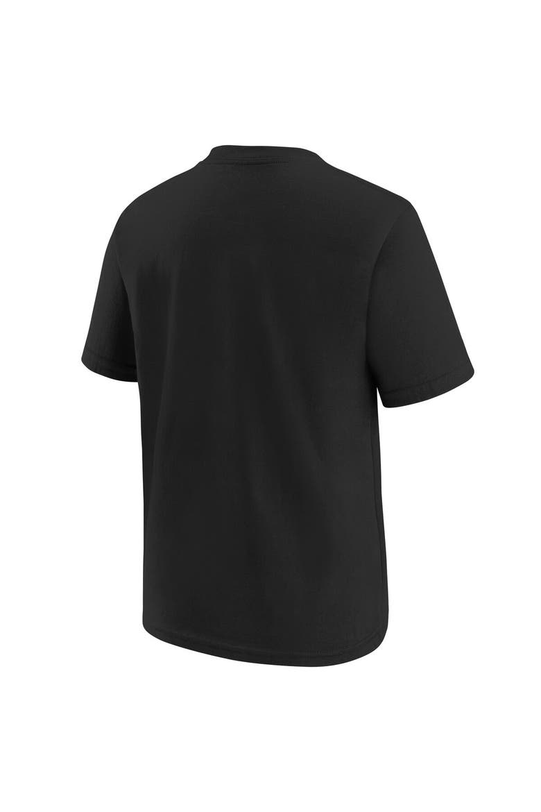 Youth Nike  Black San Francisco 49ers Super Bowl LVIII Team Logo Lockup T-Shirt, Alternate, color, Black