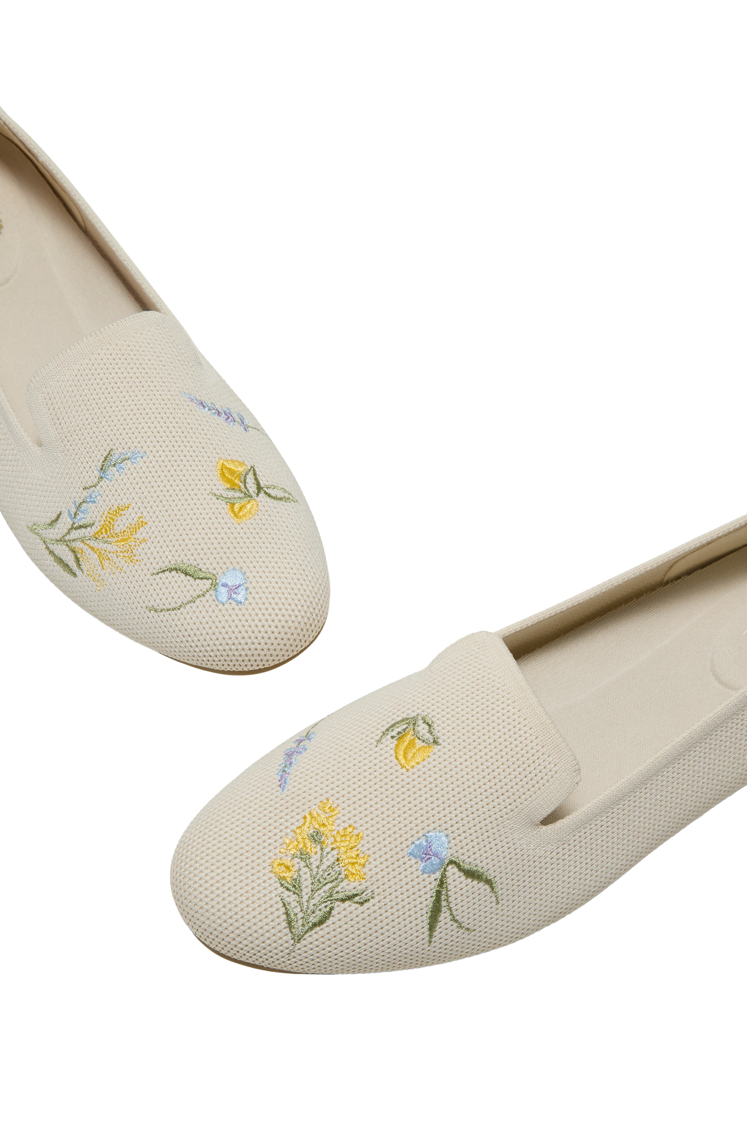 Audrey Round-Toe Embroidered Loafers, Alternate, color, CREAM-FRENCH FLORAL