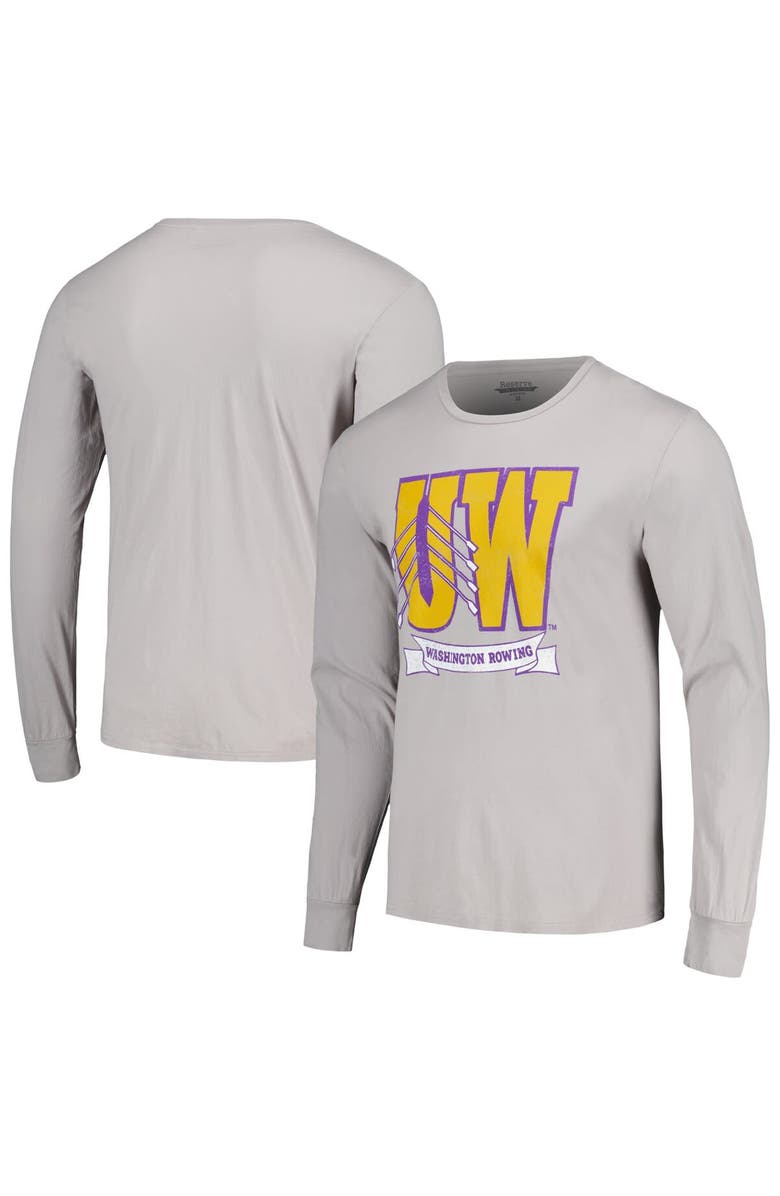 BLUE 84 Men's Blue 84  Gray Washington Huskies Rowing The Boys in the Boat Long Sleeve T-Shirt, Main, color, 