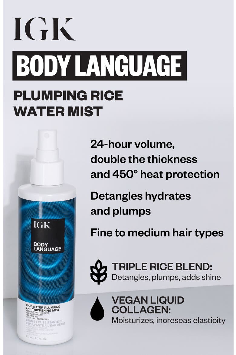 Body Language Rice Water Plumping Thickening Mist, Alternate, color, NO COLOR