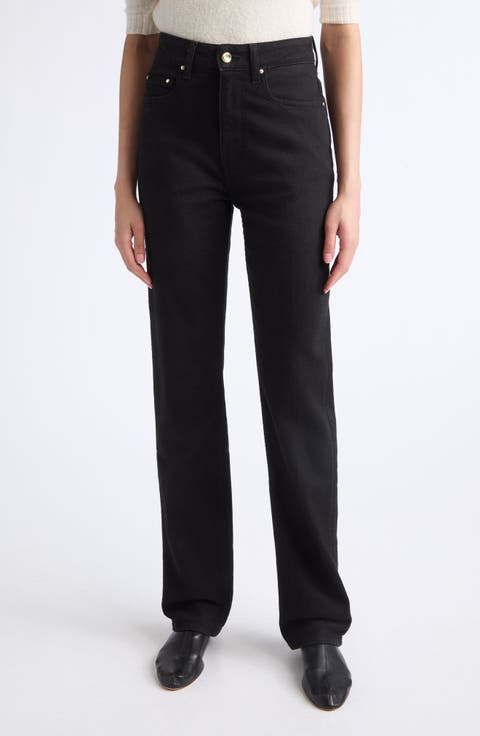 Flex High Waist Straight Leg Jeans