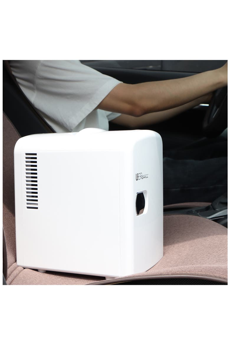6-Can Mini Fridge - White, Alternate, color, WHITE